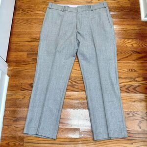 Incotex Inside Ivory Micro Stripe wool Dress Pants. Grey. Size 36.